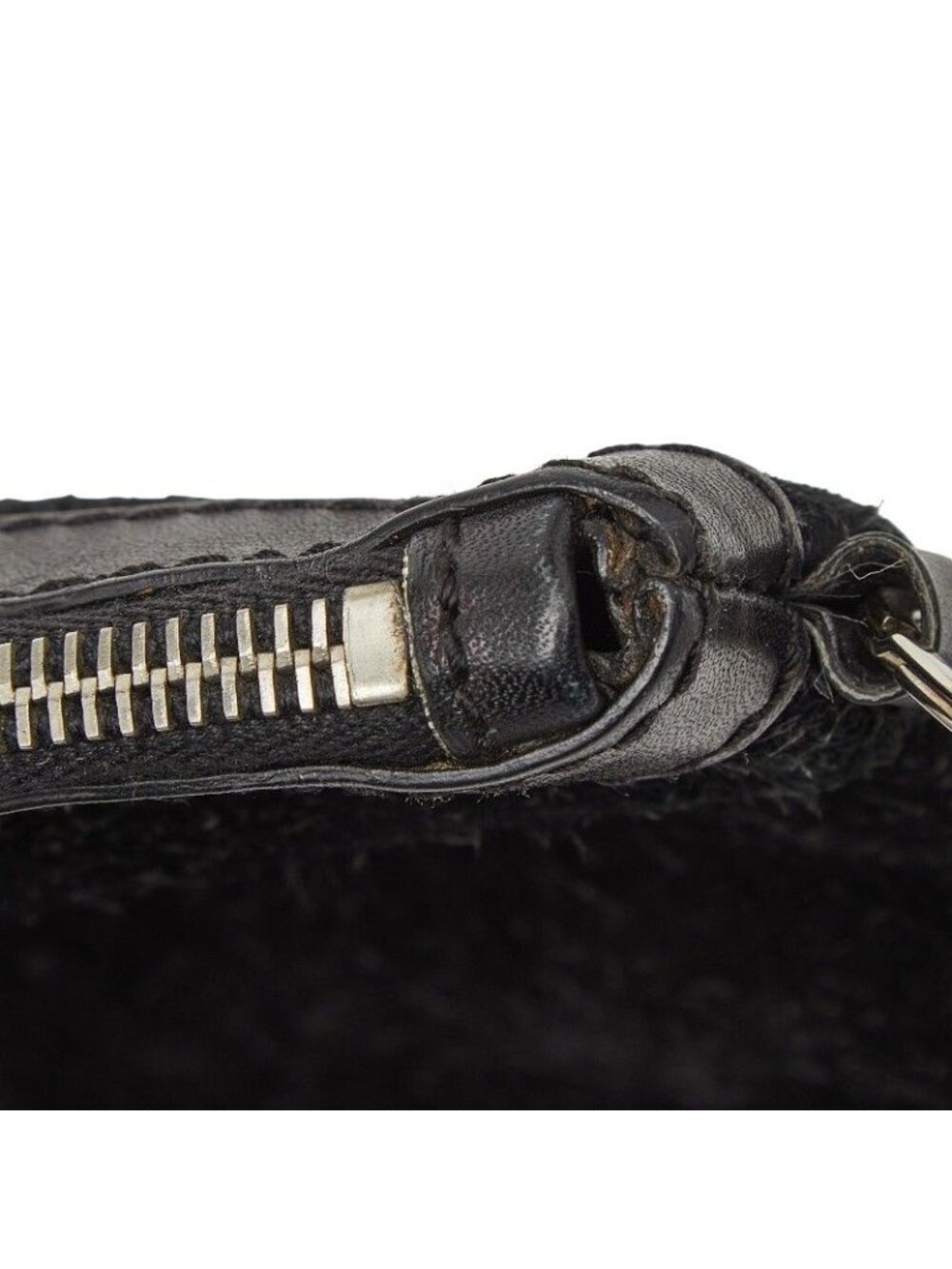 Balenciaga Classic Clip M Clutch Black Suede Leather - Picture 7 of 10